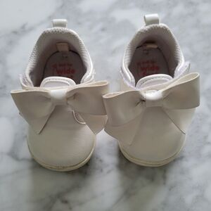 Stride Rite White Bow Sneakers for Kids